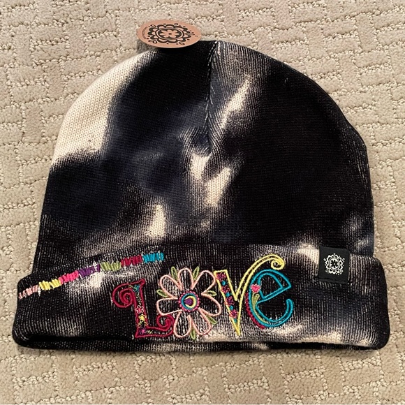 Natural Life Embroidered Beanie - Tie-Dye Love - Picture 3 of 8